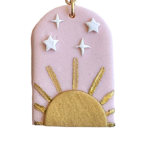 Valley and Vetiver Sun and Moon Drop earrings - Picture 2 of 5